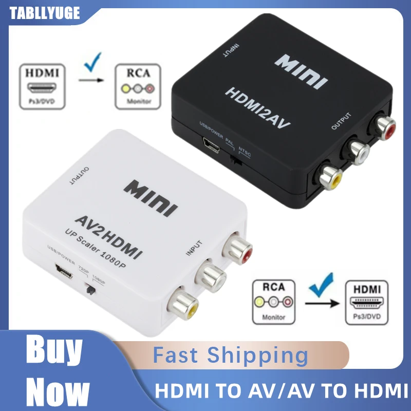 Audio Splitter Y - HDMI kompatibel dengan RCA konverter adaptor