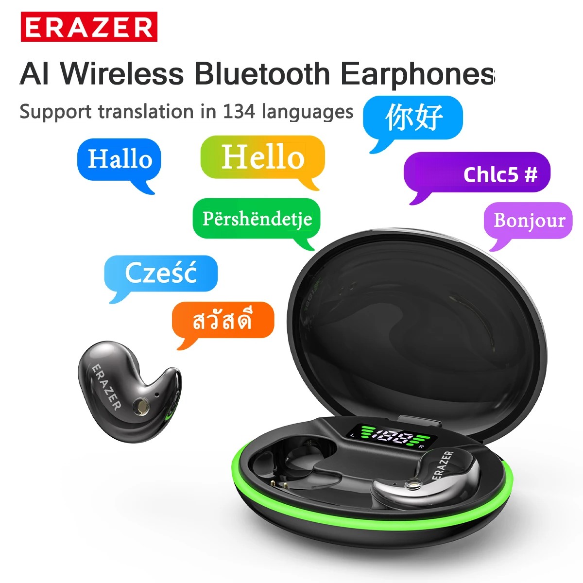 Earbuds Charging Case - EARZER XF58 Headphone Bluetooth In-Ear Dengan