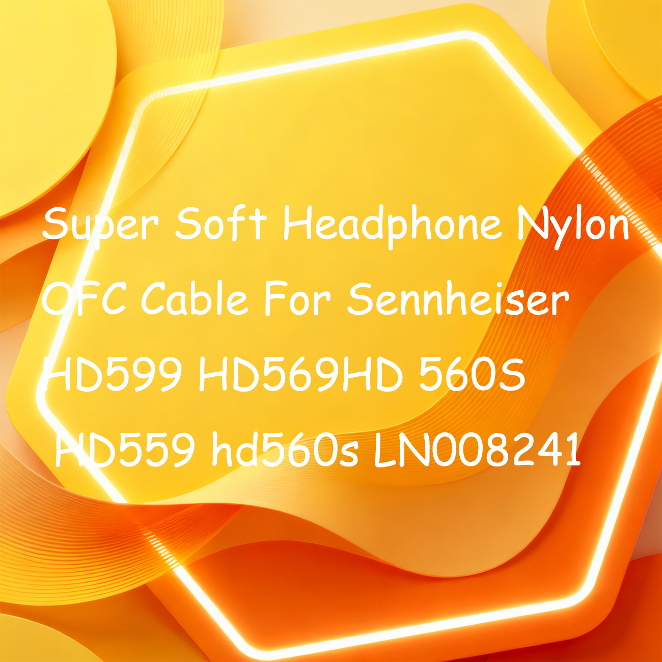 Sennheiser Headphone Hd 560S - Kabel Headphone Nylon OFC Super Lembut
