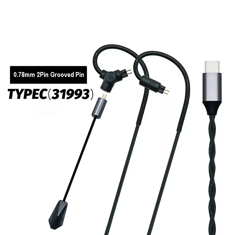 Usb C Earphone - Kabel Earphone Gaming 0.78 QDC MMCX