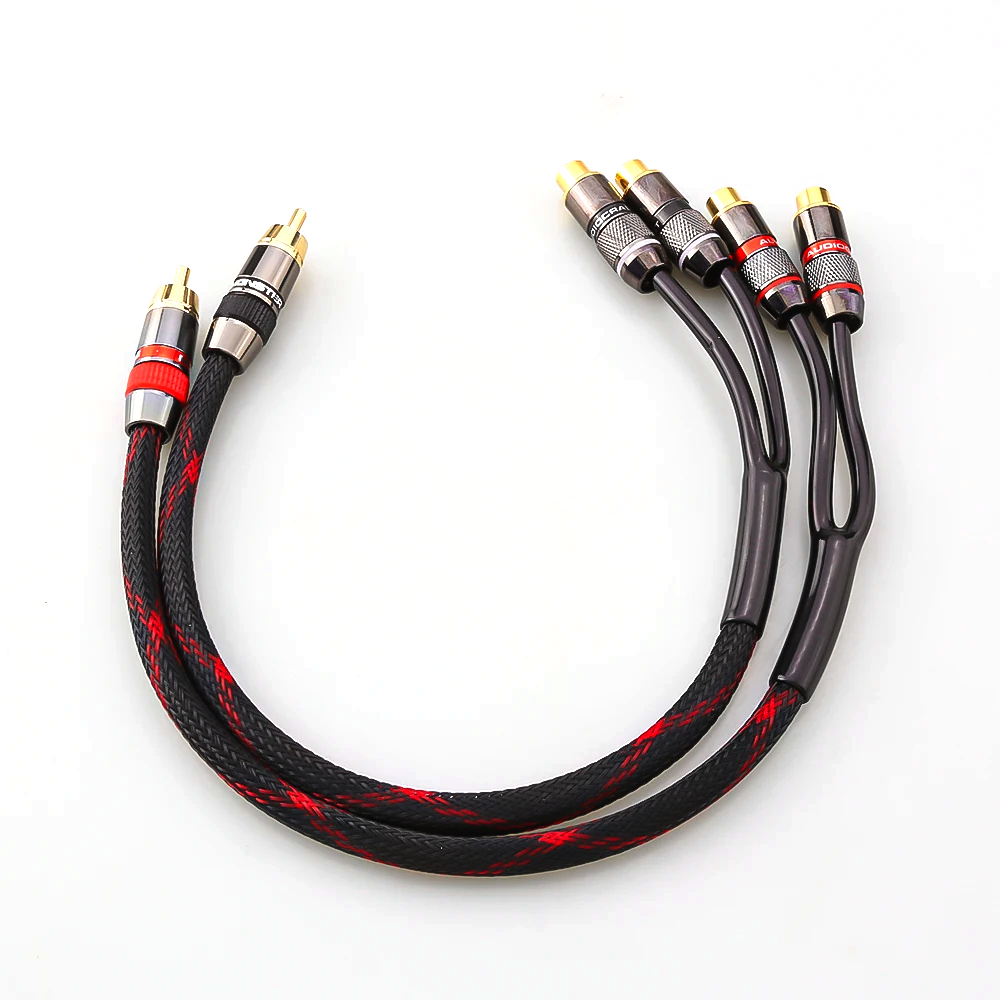 Kabel RCA ke 2RCA Female, Adap - Audio Splitter Y ulasan dan harga
