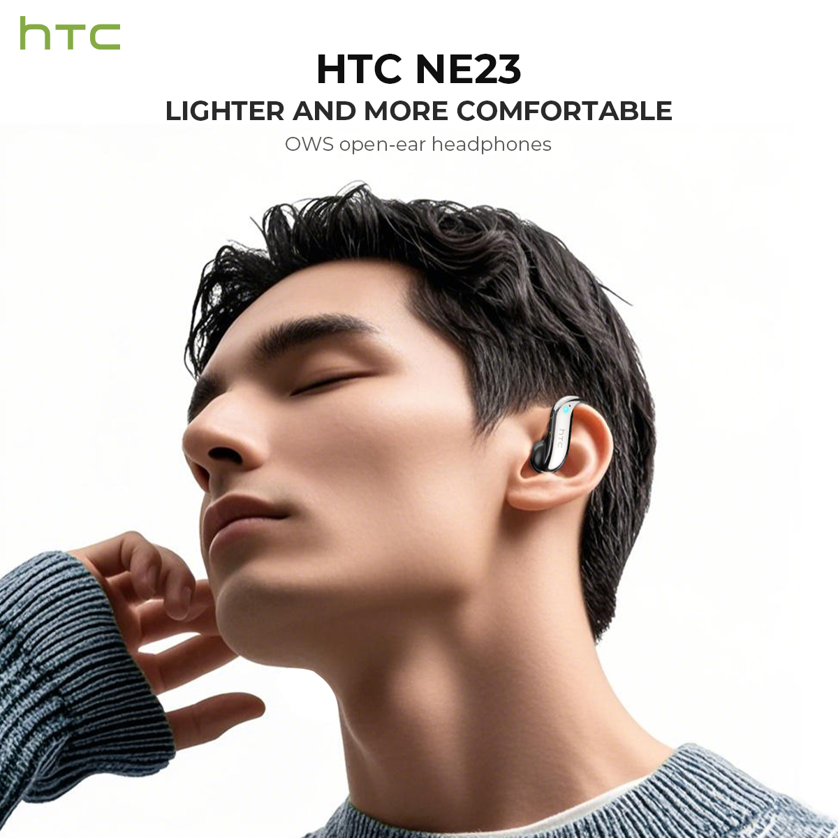 Headphone Bluetooth Open-ear H - Earbuds Charging Case ulasan dan harga
