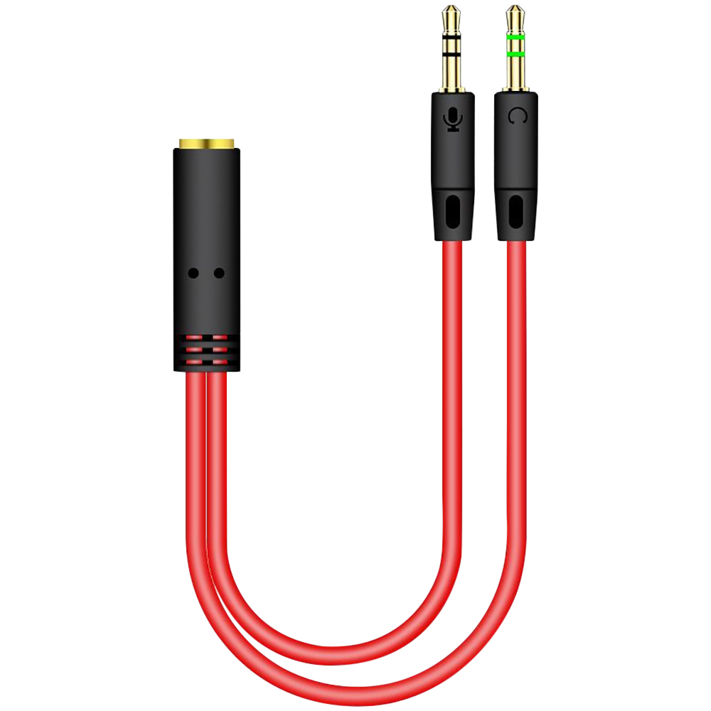 Pemisah Audio adaptor Headphon - Audio Splitter Y ulasan dan harga